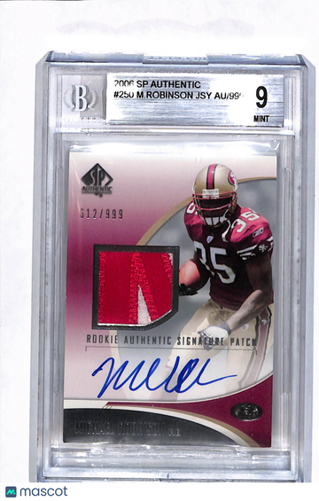 2006 Upper Deck SP Authentic Michael Robinson #250 Rookie Authentic Signature Patch Event-Worn Patch