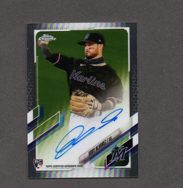 2021 Topps Chrome Eddy Alvarez Autograph RC