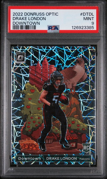 2022 Donruss Optic Downtown Drake London #DTDL PSA 9