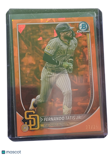 2025 Bowman Chrome Fernando Tatis Jr. #8 Orange Sapphire /25