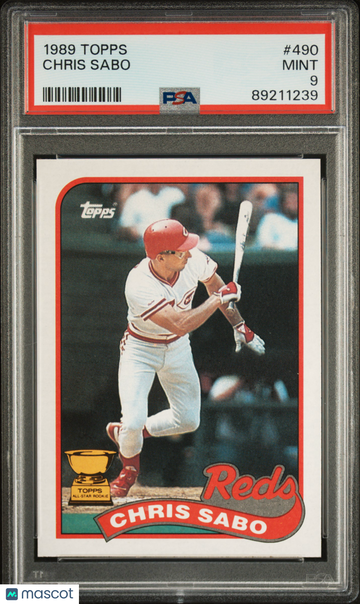 1989 Topps Chris Sabo #490 PSA 9