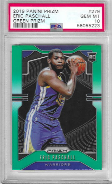 2019 Prizm Eric Paschall Green PSA 10