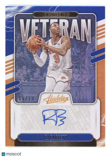 2020 Panini Absolute Veteran Auto RJ Barrett #VA-RJB Level 2 /10