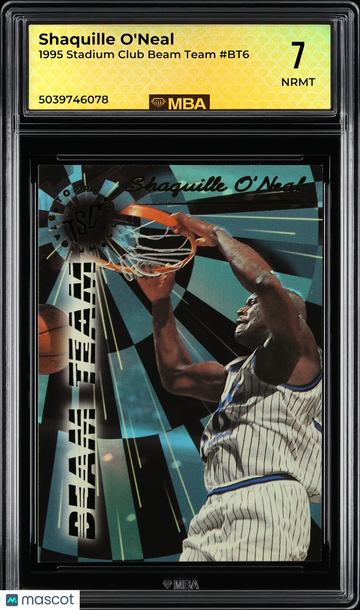 1995 Stadium Club Beam Team Shaquille O'Neal #BT6 MBA 7