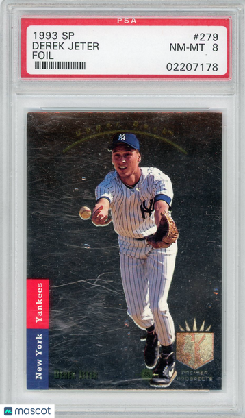 1993 SP Derek Jeter #279 Foil PSA 8