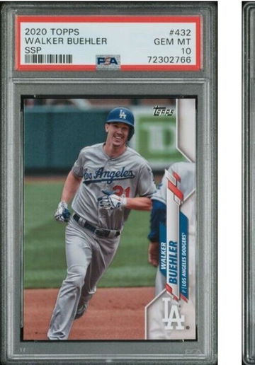 2020 Topps Series SSP Variation Walker Buehler #432  PSA 10