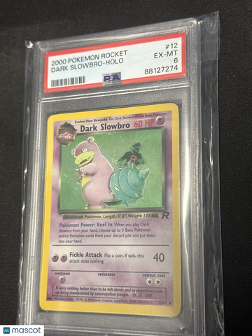 2000 Pokemon Rocket Dark Slowbro Holo PSA 6 #12