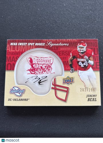 Jeremy Beal 2011 Upper Deck Sweet Spot