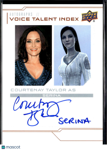 2024 Upper Deck Halo Legacy Collection Voice Talent Index Courtenay Taylor Autograph #VT-CT