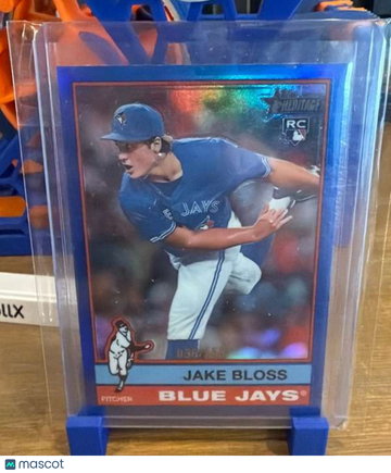 2025 Topps Heritage - Chrome Blue Refractor Jake Bloss #147