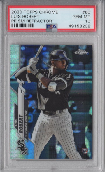 2020 Topps Chrome Luis Robert Prism Refractor PSA 10