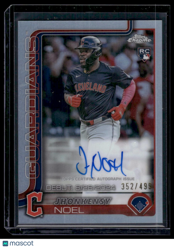 2025 Topps Chrome Rookie Debut Autographs Jhonkensy Noel #CRDA-JN Refractor /499 RC Topps