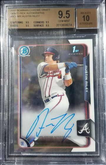 2015 Bowman Chrome Austin Riley auto 