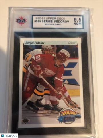 1990 Sergei Fedorov #525 Rookie KSA 9.5
