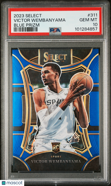 2023 Panini Select Victor Wembanyama #311 Blue Prizm PSA 10