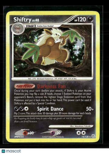 Pokemon 2007 Diamond & Pearl Shiftry #14/130