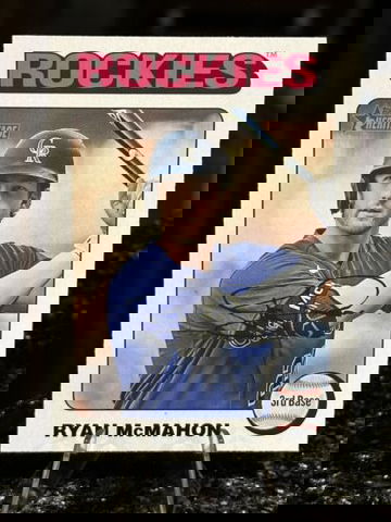 2024 Topps Heritage #12 RYAN MCMAHON White Border SP Colorado Rockies