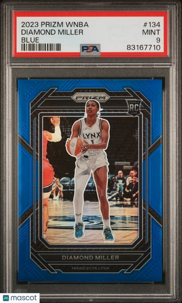 2023 Panini Prizm WNBA Diamond Miller #134 Blue PSA 9