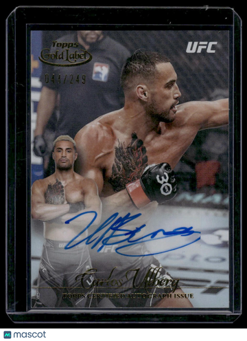 2024 Topps Gold Label UFC Carlos Ulberg #GLA-CUL Gold Label Autographs SN,AU
