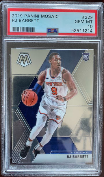 2019 Panini Mosaic RJ Barrett PSA 10 Gem-Mint