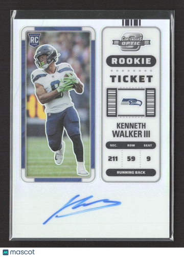2023 Panini Contenders Optic Prizm Kenneth Walker III #126 RC