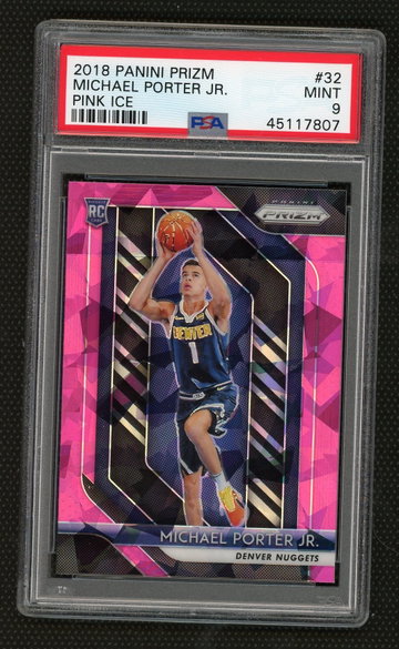 Michael Porter Jr 2018 Panini Pink Ice Prizm Rookie PSA 9