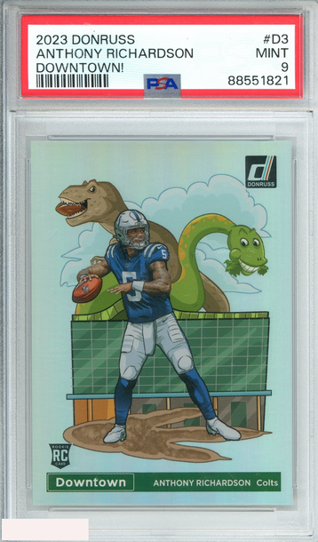 2023 PANINI DONRUSS DOWNTOWN! ANTHONY RICHARDSON #D3 RC PSA 9 MINT