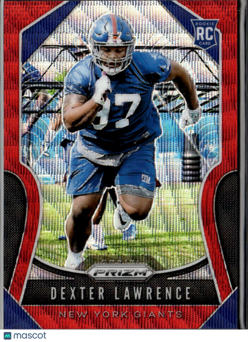 Dexter Lawrence 2019 Panini Prizm RC Red White Blue New York Giants
