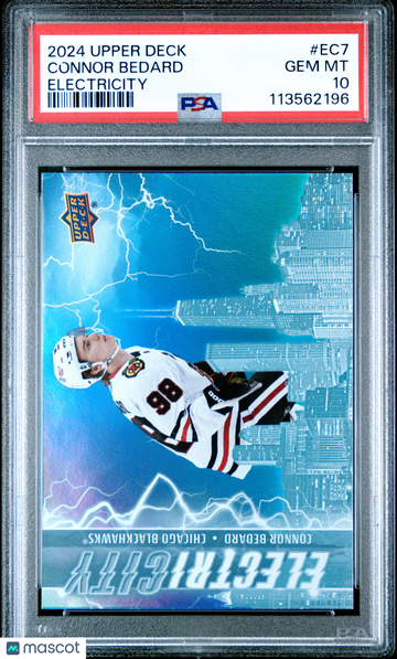 2024 Upper Deck Electricity Connor Bedard #EC7 PSA 10