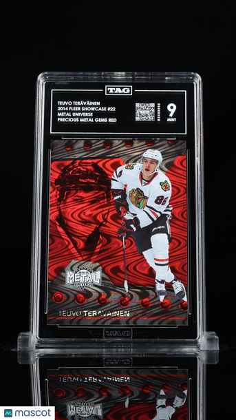 2014 Fleer Showcase Teuvo Teräväinen #22 Precious Metal Gems Red /100 Rookie TAG 9