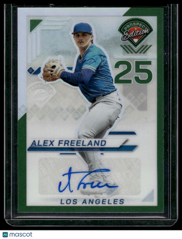 2025 Panini Prizm Prospect Edition Alex Freeland #71 Green