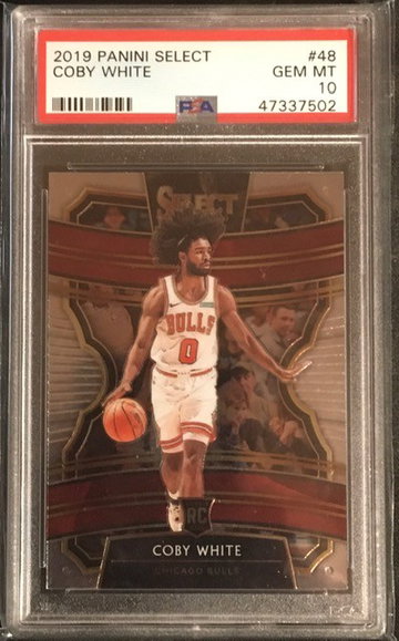 2019-20 Select - COBY WHITE - Concourse Rookie - PSA 10