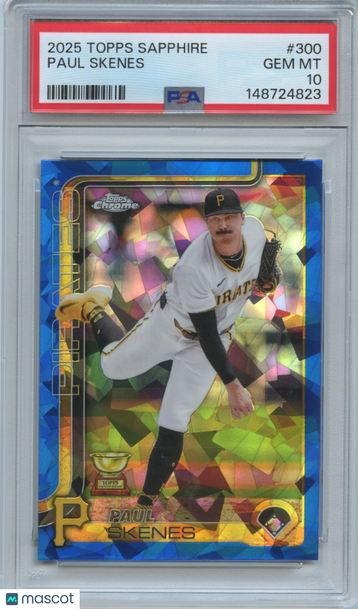 2025 Topps Chrome Sapphire Edition Paul Skenes #300 [Base] Base Set PSA 10