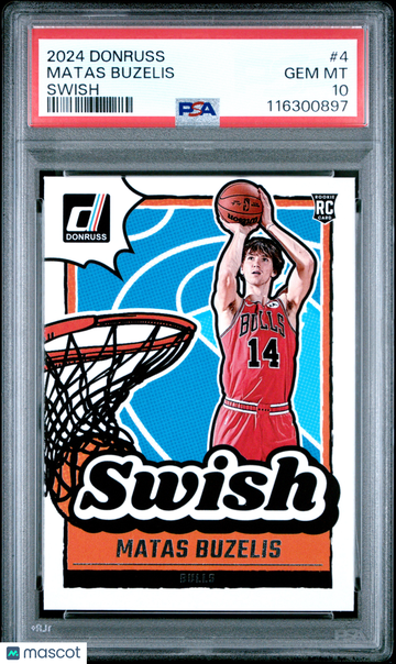 2024 Panini Donruss Swish Matas Buzelis #4 PSA 10