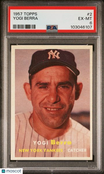 1957 Topps Yogi Berra #2 PSA 6