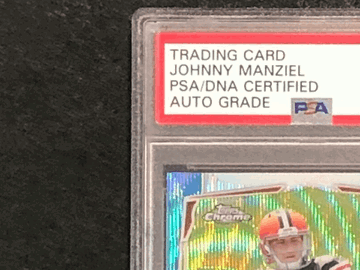 2014 Topps Johnny Manziel #169 Chrome Blue Wave Refractor PSA 10