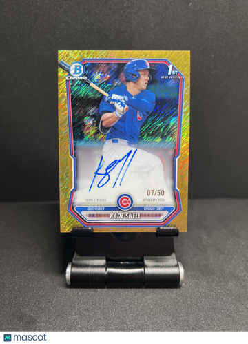2026 CHROME KADE SNELL 1ST PROSPECT GOLD SHIMMER REFRACTOR AUTO /50 RC