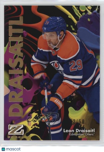 2024-25 Skybox Metal Universe - Z-Force - Super Rave Leon Draisaitl #15 Super Rave 02/50