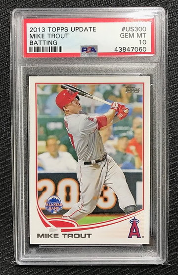 Mike Trout 2013 Topps Update Batting #US300 PSA 10 (43847060)