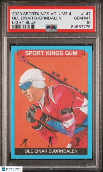 2023 Sportkings Volume 4 Ole Einar Bjorndalen #147 Light Blue PSA 10