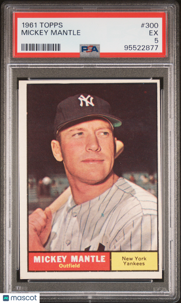 1961 Topps Mickey Mantle #300 PSA 5