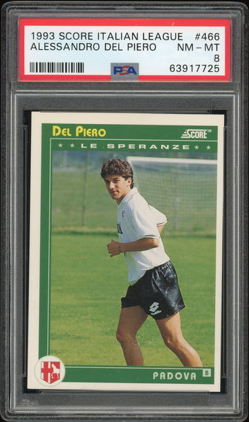 1993 Score Alessandro Del Piero PSA 8 RC Rookie #466