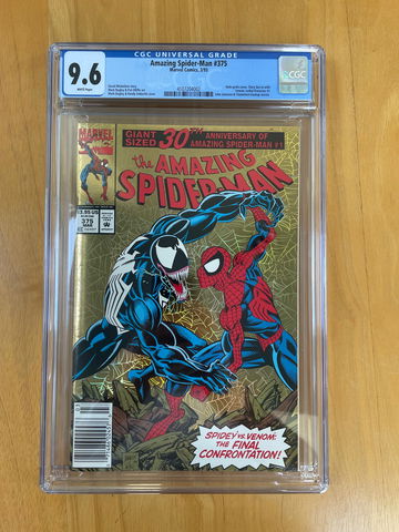 Amazing Spider-Man #375 CGC 9.6 Rare Newsstand Edition!