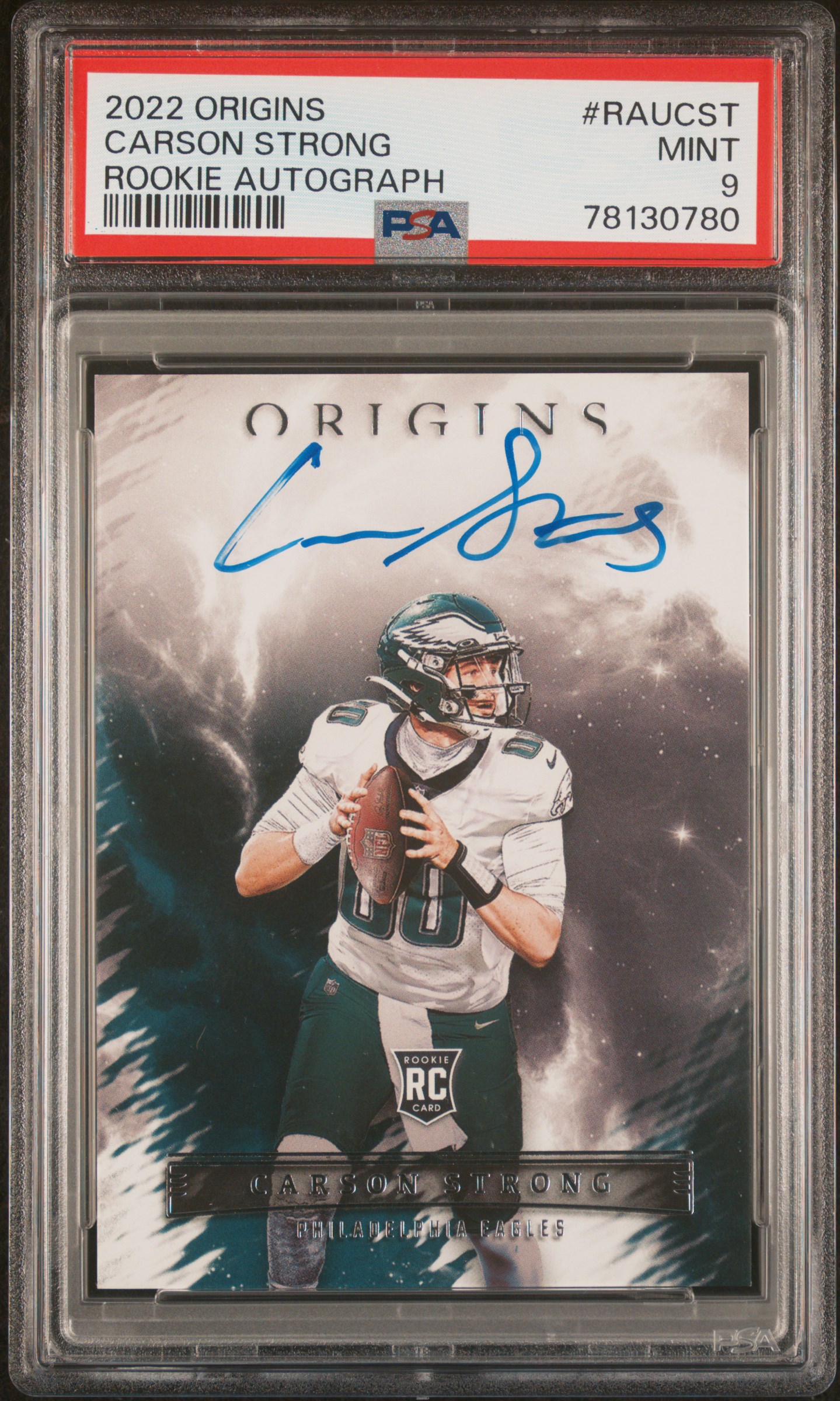 2022 Origins Rookie Autographs Carson Strong - PSA 9