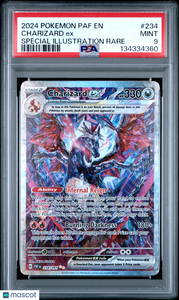 2024 Pokemon Paf EN-Paldean Fates Charizard EX Special Illustration Rare PSA 9 #234