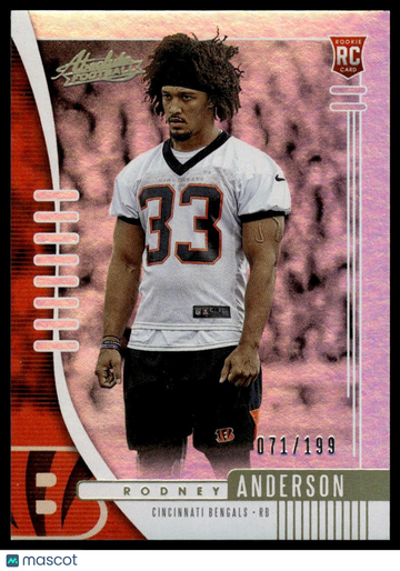2019 Panini Absolute Rodney Anderson #149 RC SN