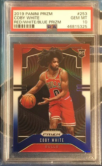 2019-20 Prizm - COBY WHITE - R/W/B Prizm - Rookie - PSA 10