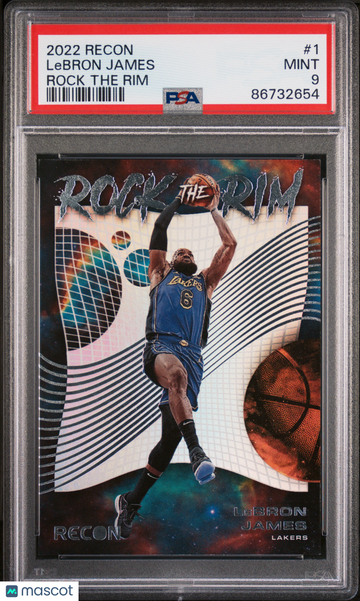 2022 Recon #1 LeBron James - Rock The Rim (SP) | PSA 9