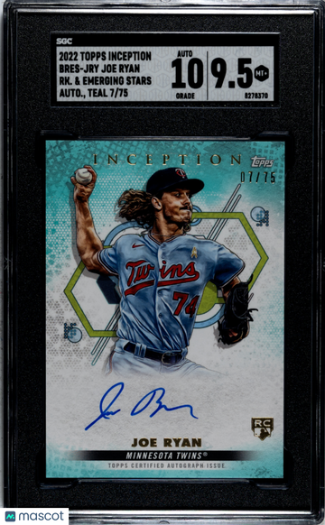 2022 Topps Inception Joe Ryan #BRES-JRY SGC 9.5