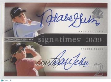 2004 SP Authentic - Sign of the Times Dual Natalie Gulbis #NG/RT [None] 110/250